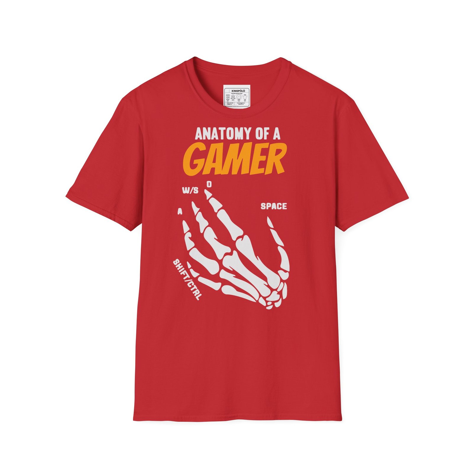 Anatomy of a Gamer – Skeleton Hand Gaming Shirt - Gamer Póló - Image 16