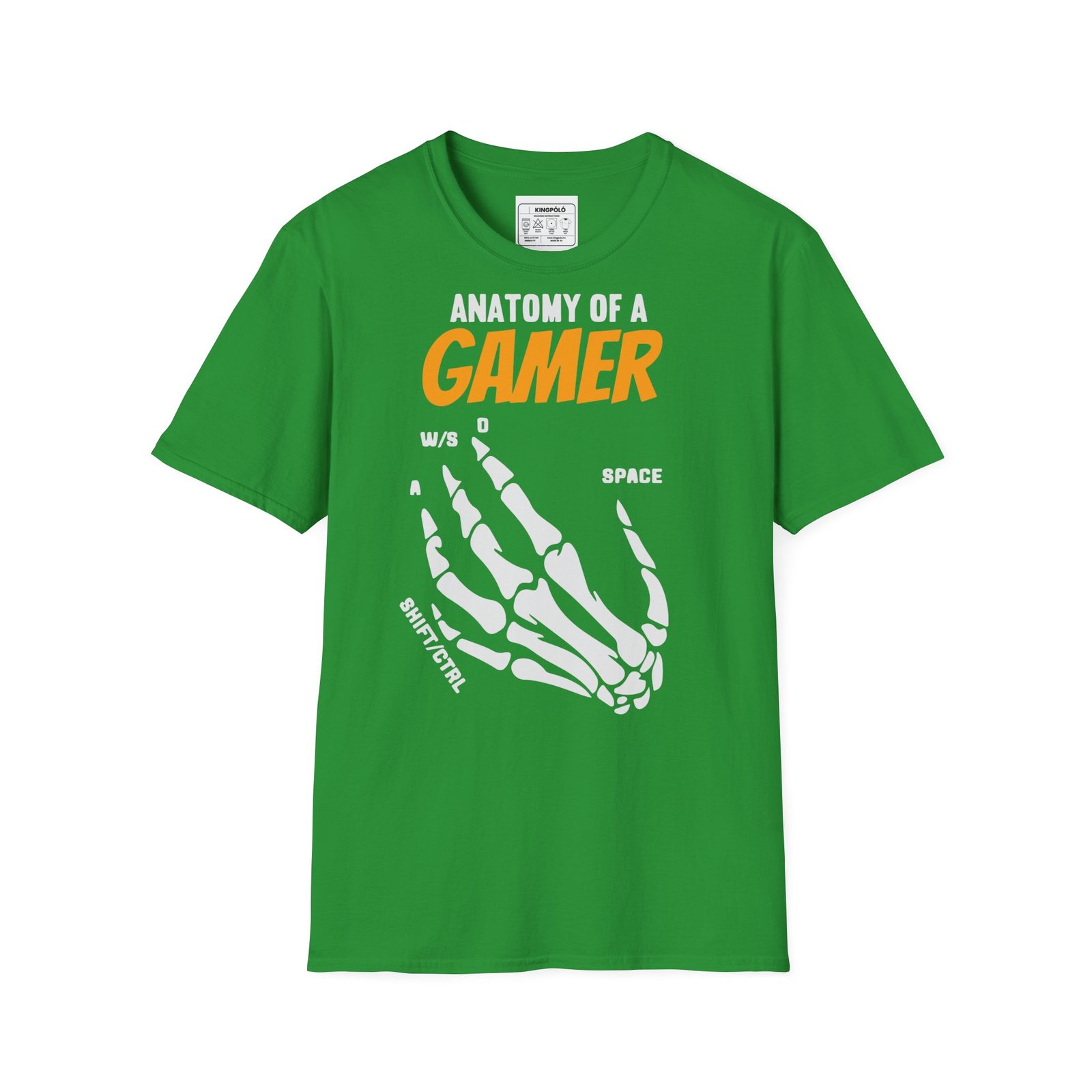 Anatomy of a Gamer – Skeleton Hand Gaming Shirt - Gamer Póló - Image 8