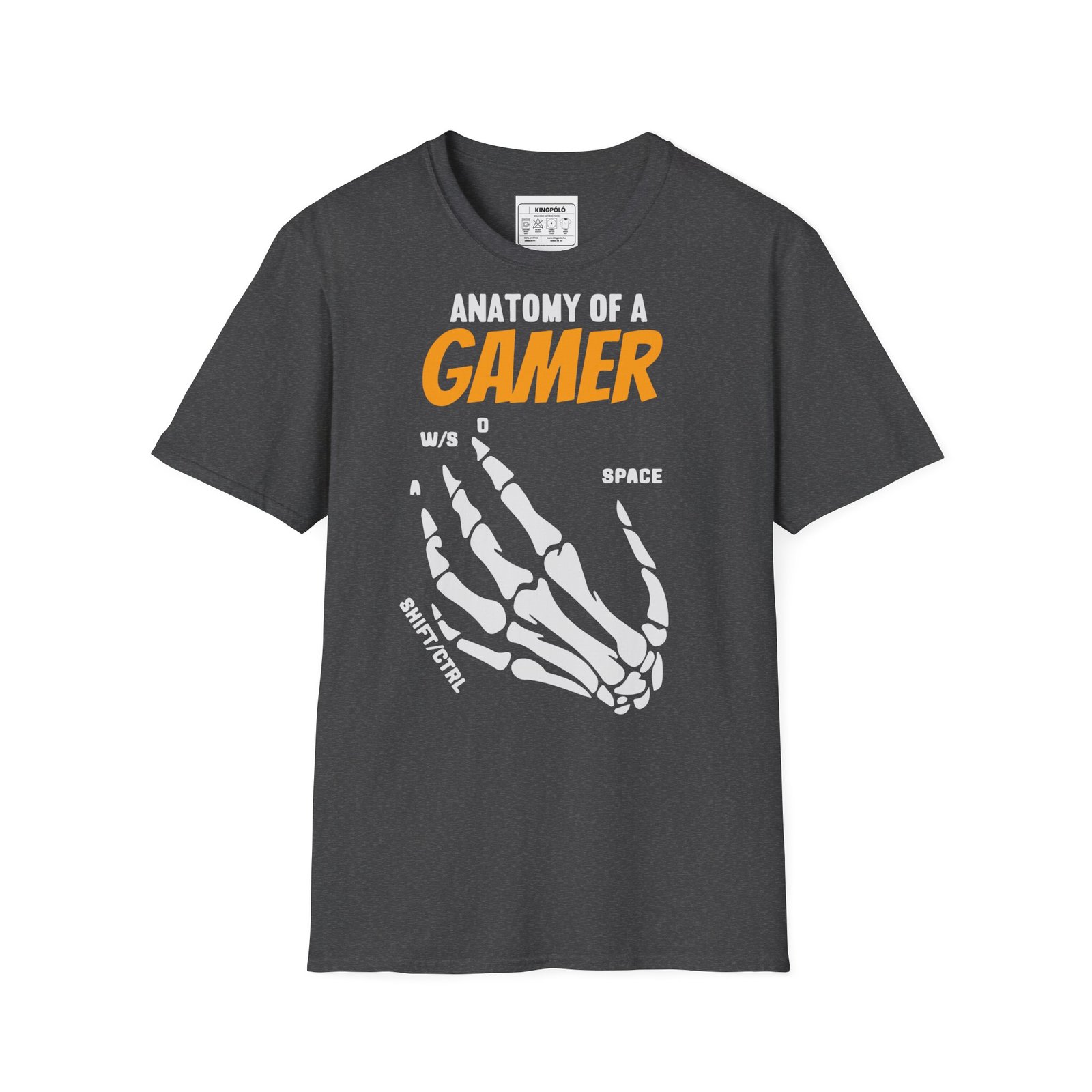Anatomy of a Gamer – Skeleton Hand Gaming Shirt - Gamer Póló - Image 9