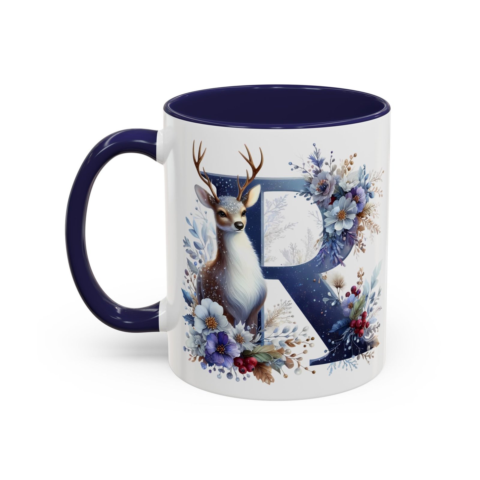🦌 🎄 Karácsonyi Bögre – R betű | Téli Kollekció - Image 6