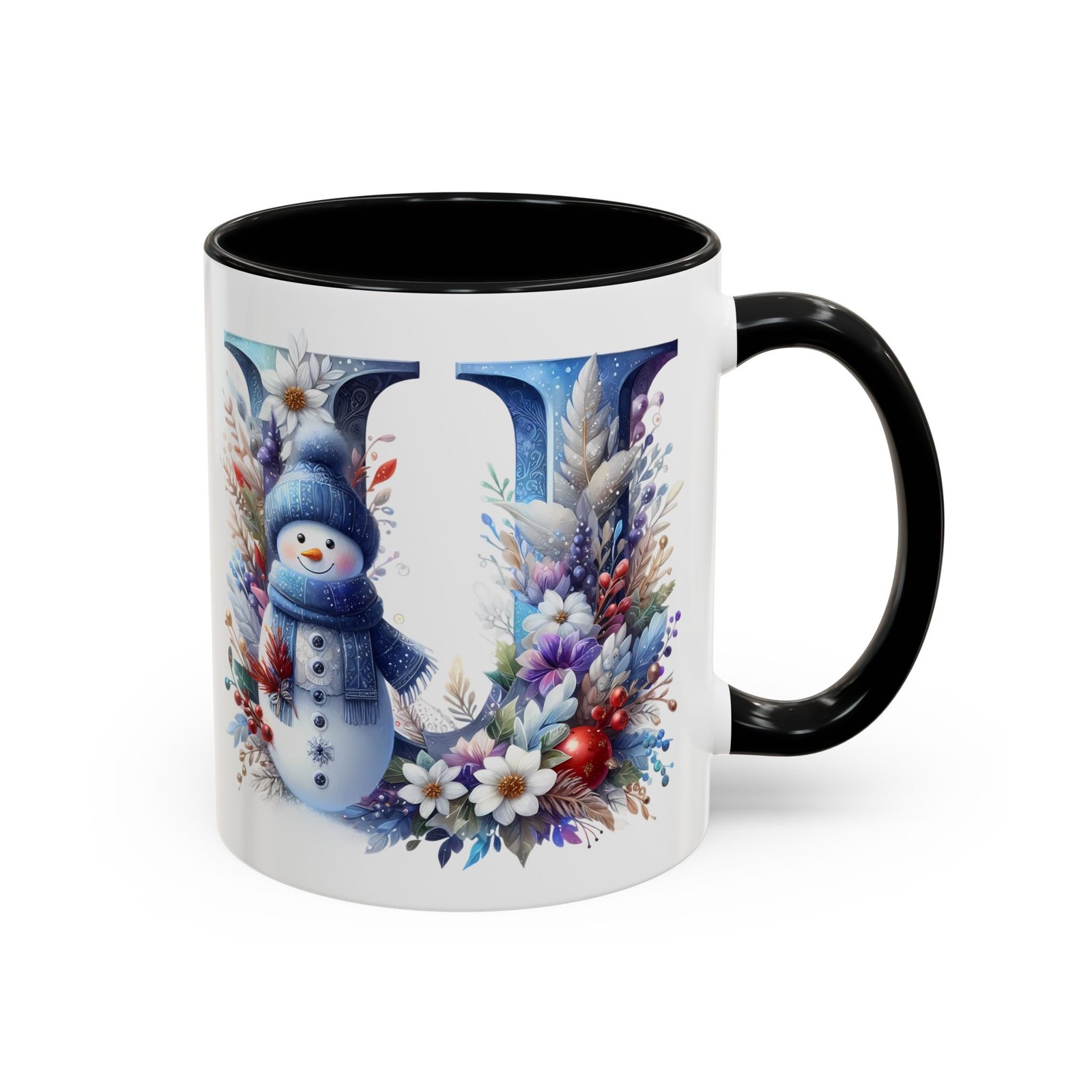 🦌 🎄 Karácsonyi Bögre – U betű | Téli Kollekció - Image 3