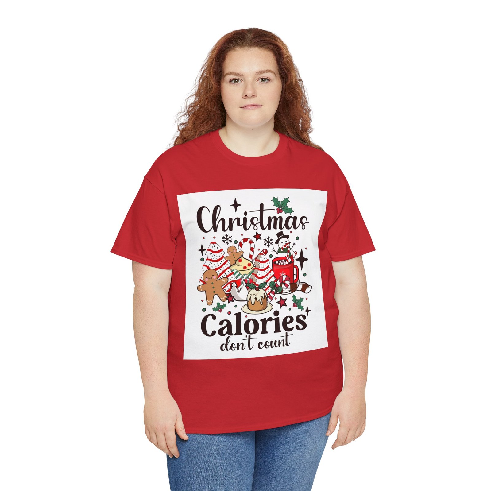 Karácsonyi Póló Unisex – „Calories Don’t Count” - Image 11