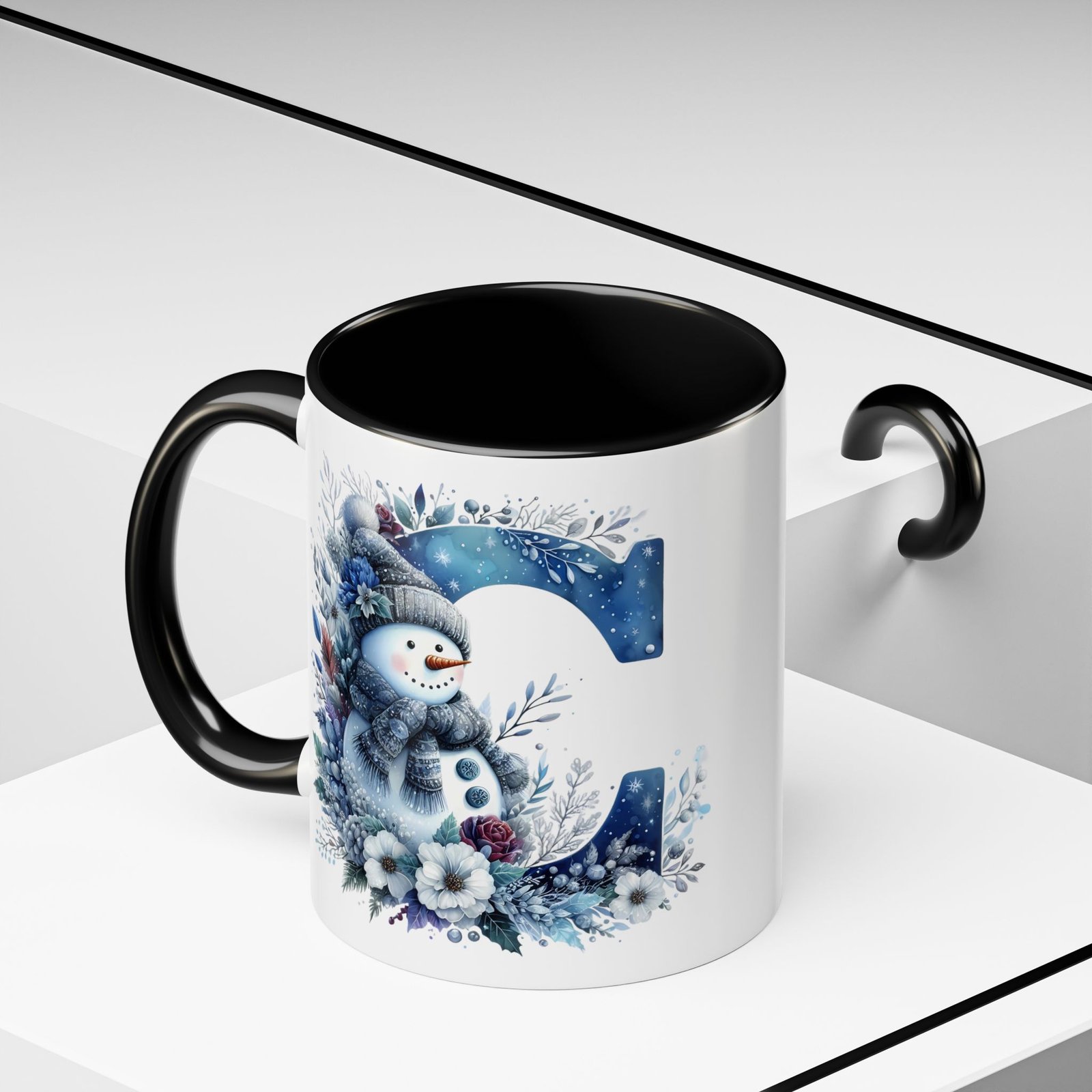 🦌 🎄 Karácsonyi Bögre – C betű | Téli Kollekció - Image 5