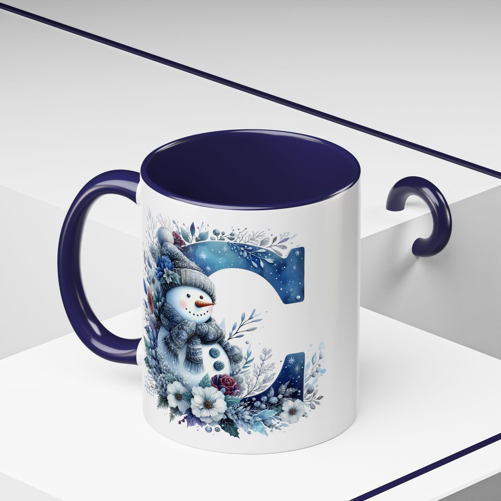 🦌 🎄 Karácsonyi Bögre – C betű | Téli Kollekció - Image 10