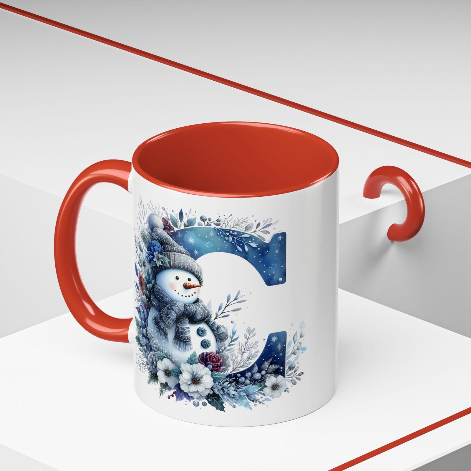 🦌 🎄 Karácsonyi Bögre – C betű | Téli Kollekció - Image 14