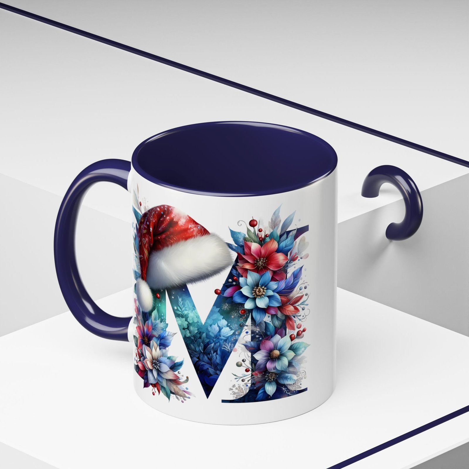 🦌 🎄 Karácsonyi Bögre – M betű | Téli Kollekció - Image 5