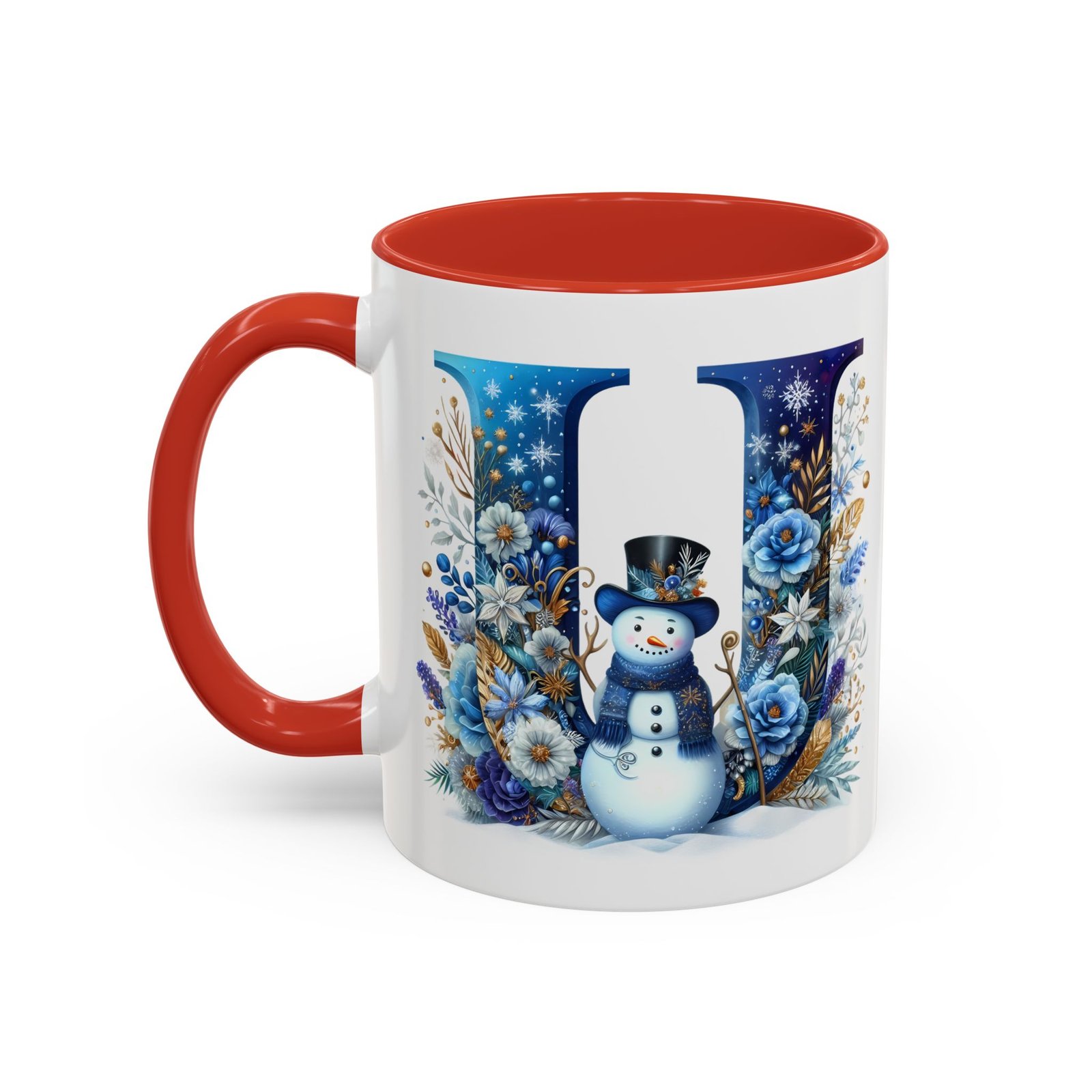 🦌 🎄 Karácsonyi Bögre – U betű | Téli Kollekció - Image 9
