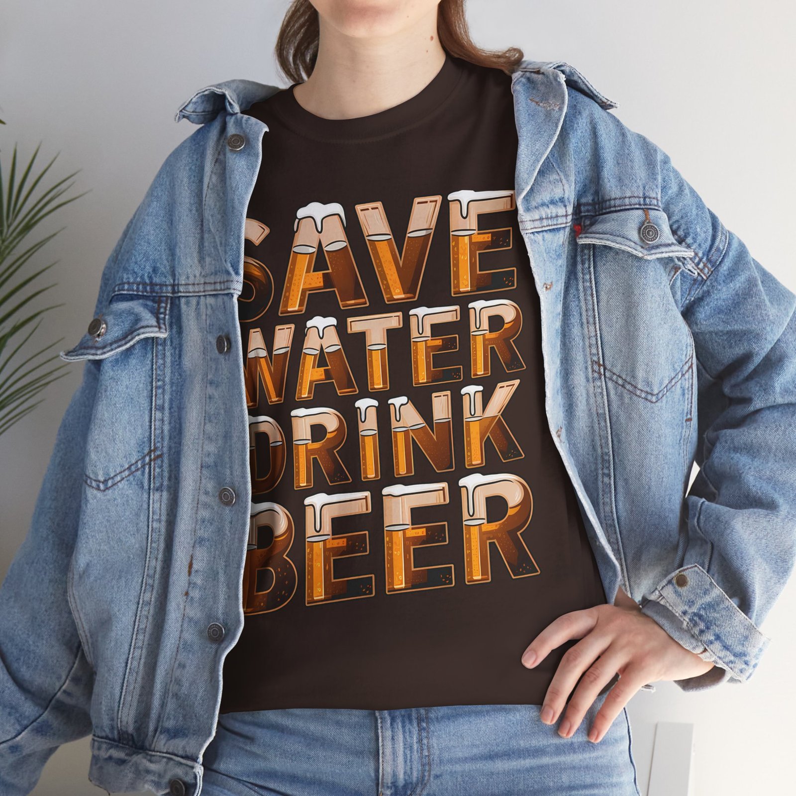 Save Water Drink Beer Unisex Tee - Image 14