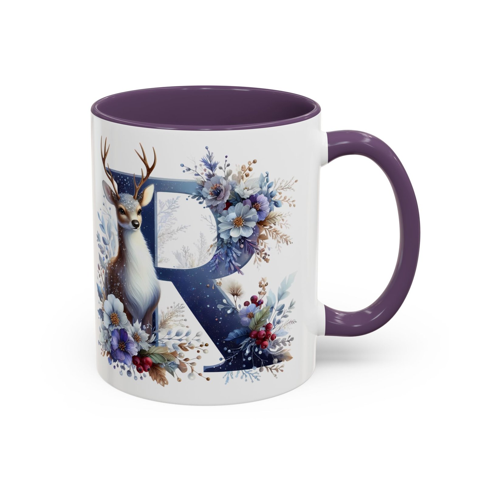 🦌 🎄 Karácsonyi Bögre – R betű | Téli Kollekció - Image 9