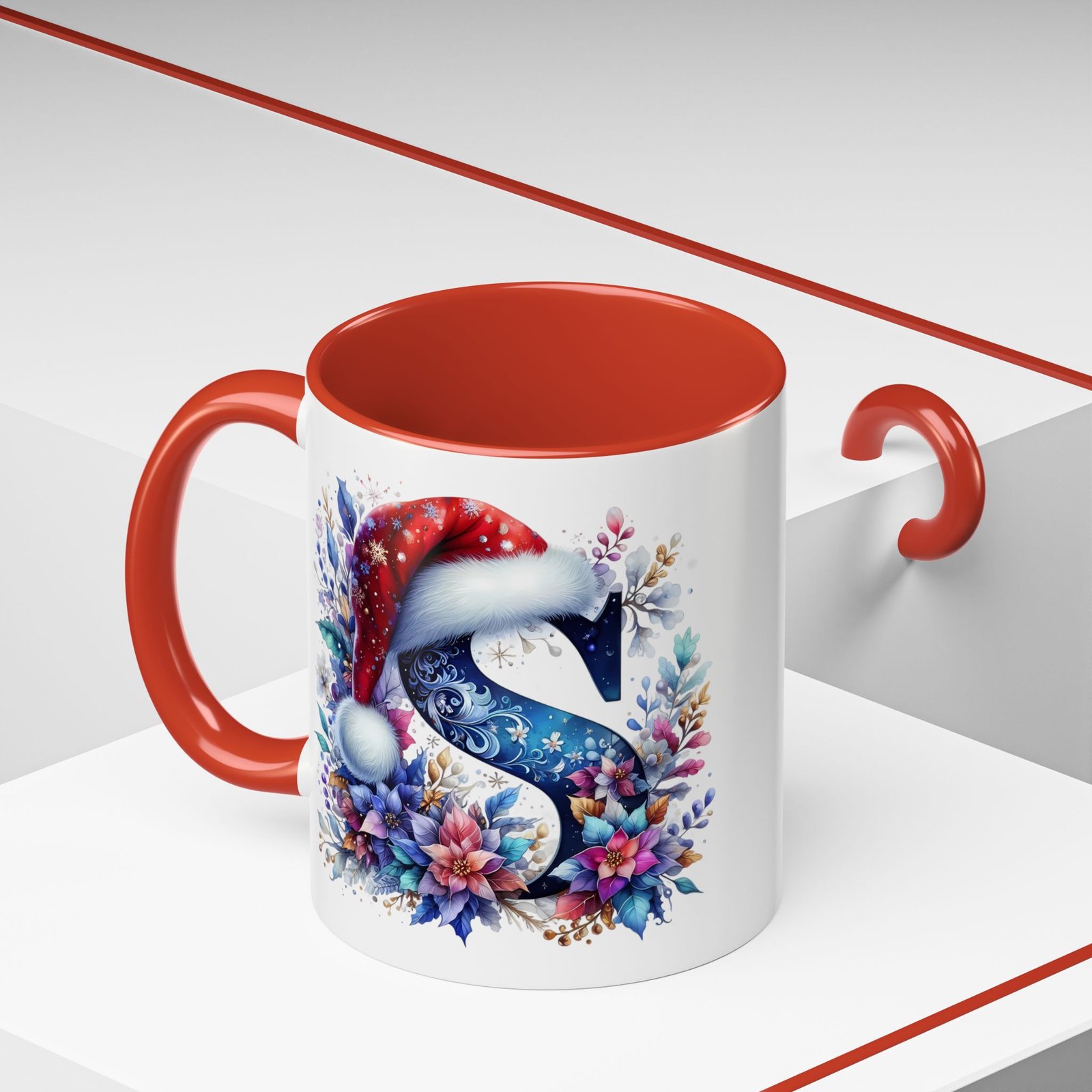 🦌 🎄 Karácsonyi Bögre – S betű | Téli Kollekció - Image 11