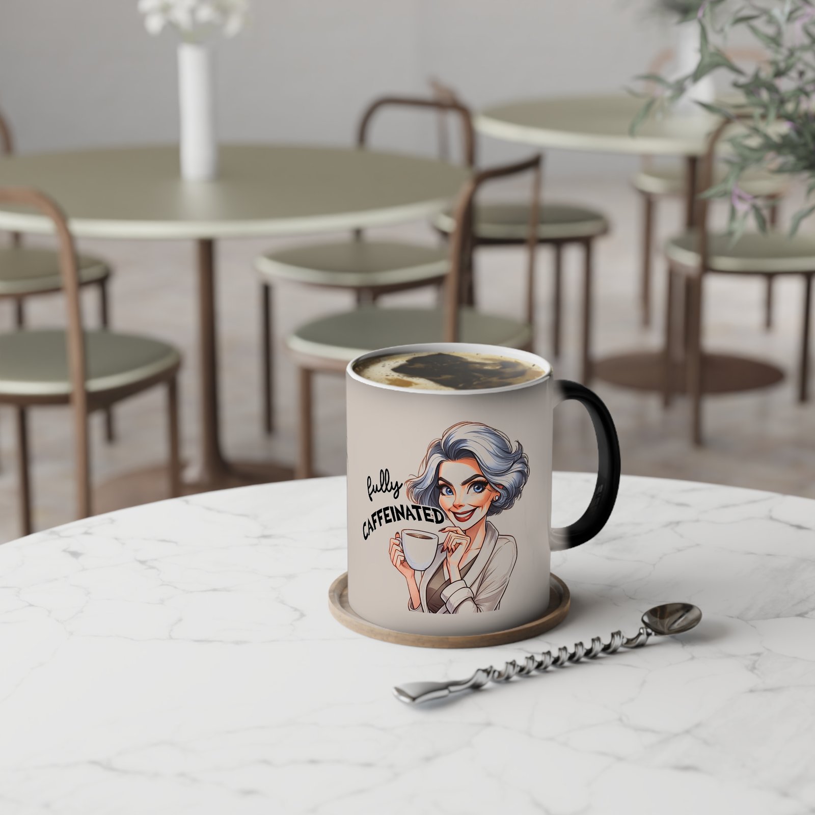 Color-Changing Mug — “Fully Caffeinated” Coffee Cup for Morning Boost - Image 6