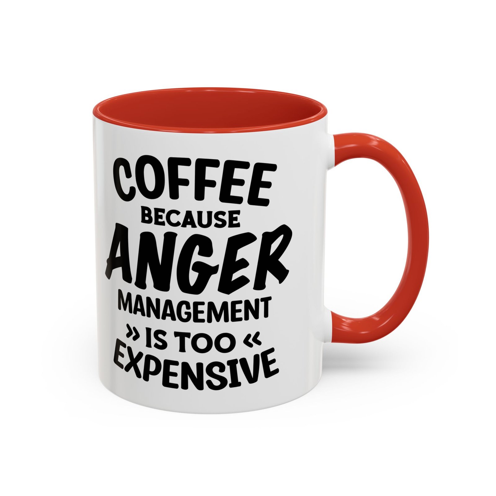Coffee Mug – „Coffee Because Anger Management Is Too Expensive” Funny Quote Bögre - Image 8