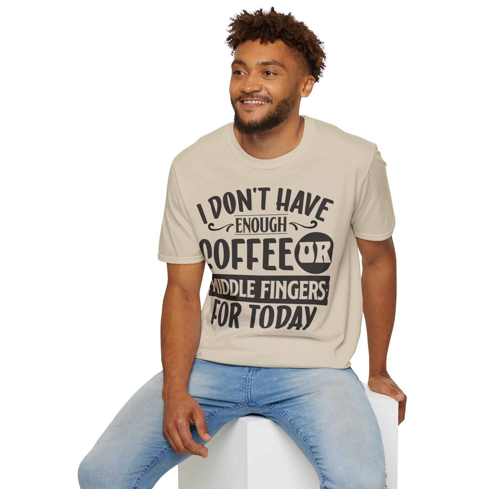Funny Coffee T-Shirt – „Nincs elég kávém vagy középső ujjam mára” Graphic Tee | Soft Cotton - Image 8