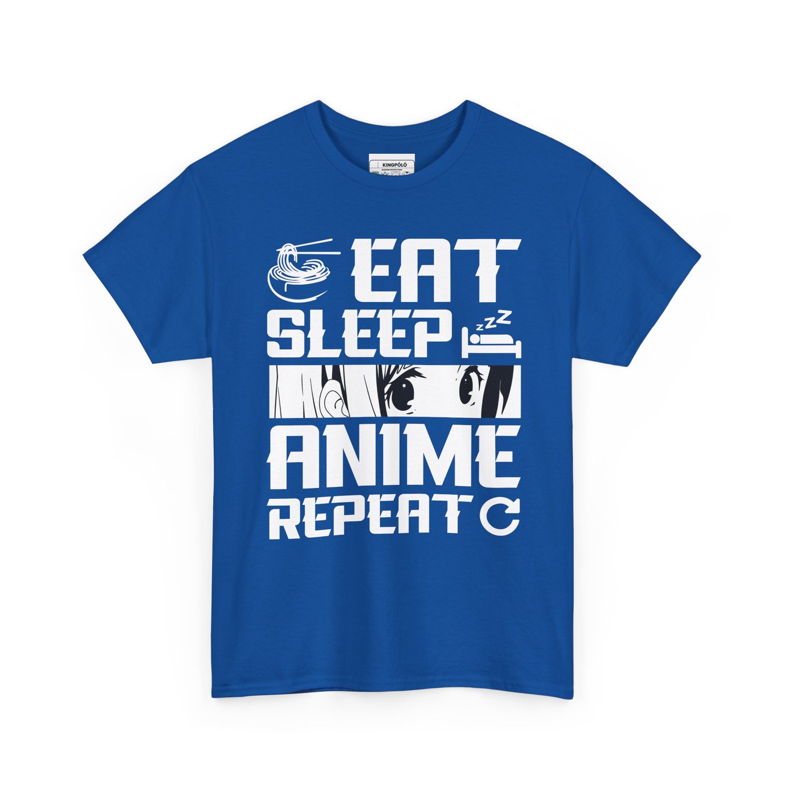 Anime T-Shirt – Eat Sleep Anime Repeat Póló | Otaku Tee by KingPolo - Image 8