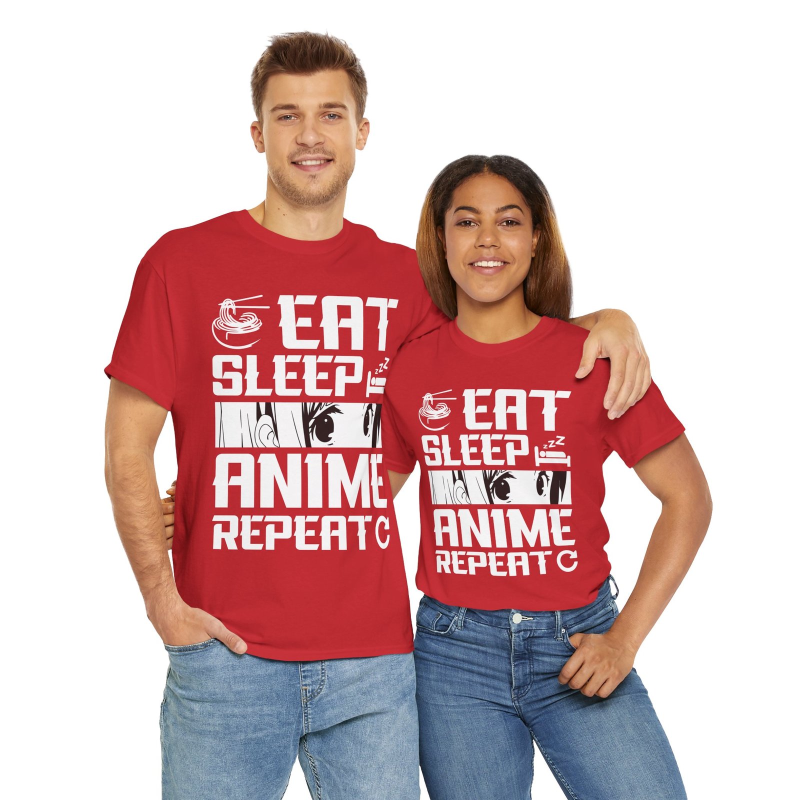 Anime T-Shirt – Eat Sleep Anime Repeat Póló | Otaku Tee by KingPolo - Image 13