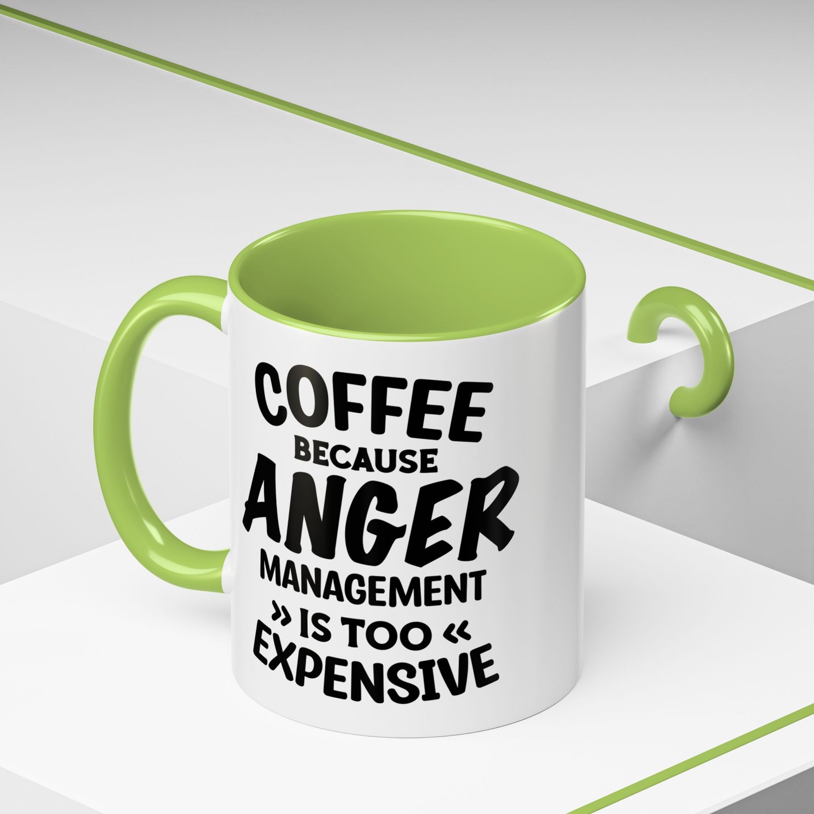 Coffee Mug – „Coffee Because Anger Management Is Too Expensive” Funny Quote Bögre - Image 16