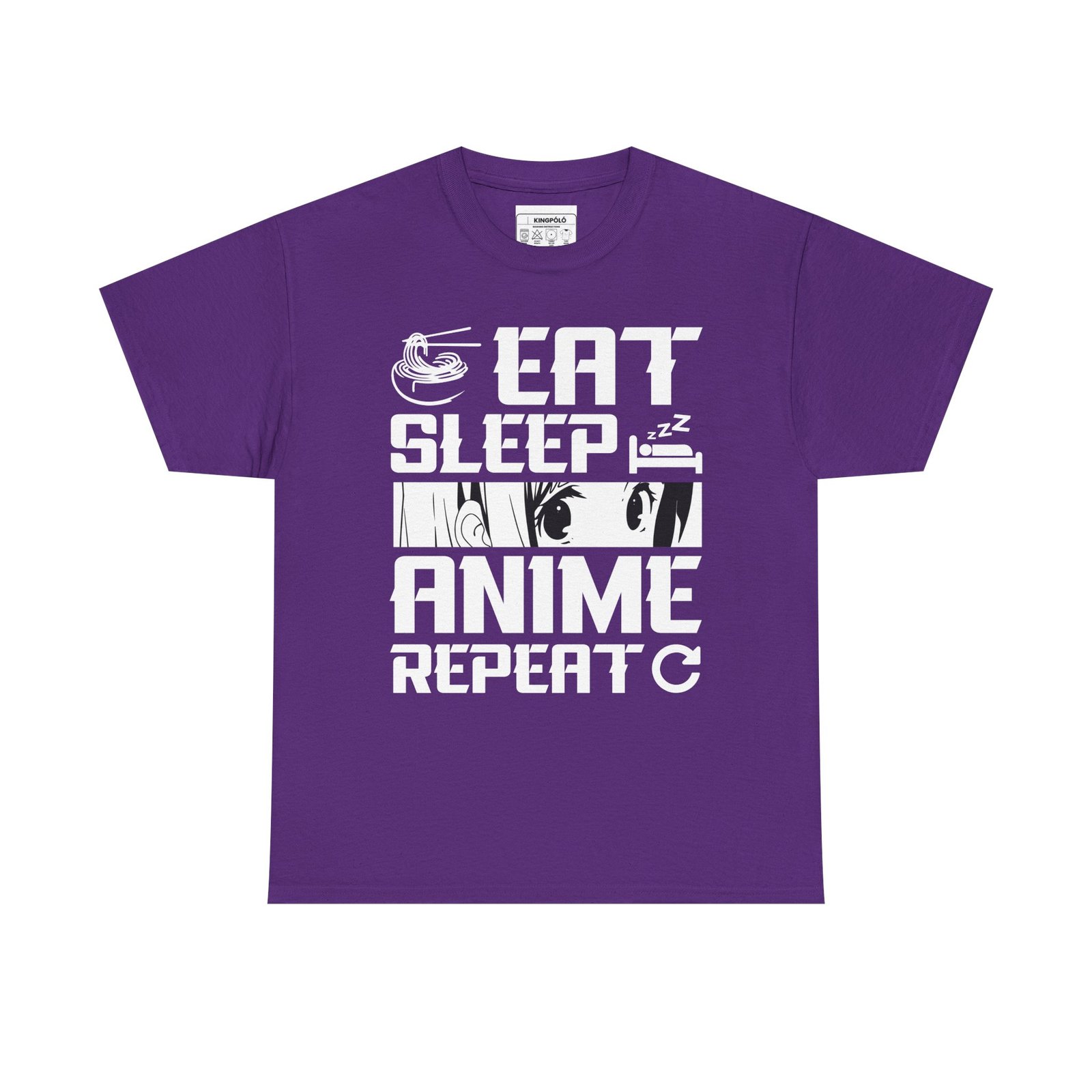 Anime T-Shirt – Eat Sleep Anime Repeat Póló | Otaku Tee by KingPolo - Image 10